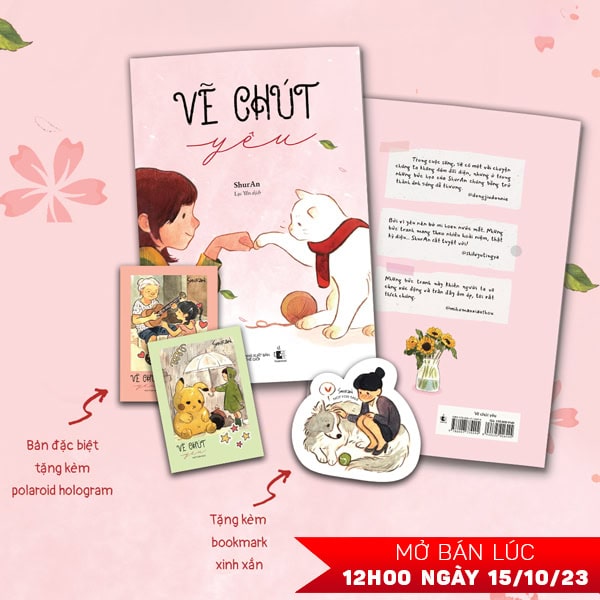 Vẽ Chút Yêu - Bản Đặc Biệt - Tặng Kèm 1 Obi + 1 Bookmark + 2 Polaroid Hologram - Ảnh 7